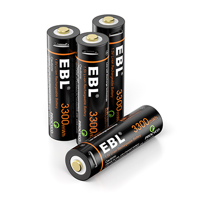 EBL rechargeable lithium battery